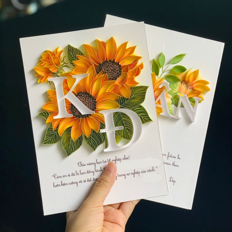 Qùa tặng 20/11 handmade gửi gắm tình cảm qua tấm thiệp tự làm